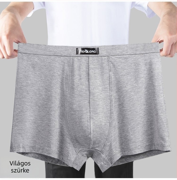 Magas derékú, laza szabású férfi modal boxeralsó, plusz méret, antibakteriális