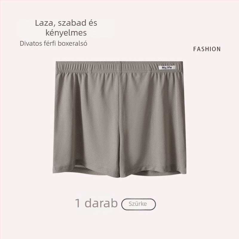 Férfi Ice Silk boxerek, lazán, lélegző hálószövésű rövidnadrág, Aro márka