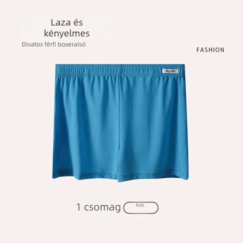 Férfi Ice Silk boxerek, lazán, lélegző hálószövésű rövidnadrág, Aro márka