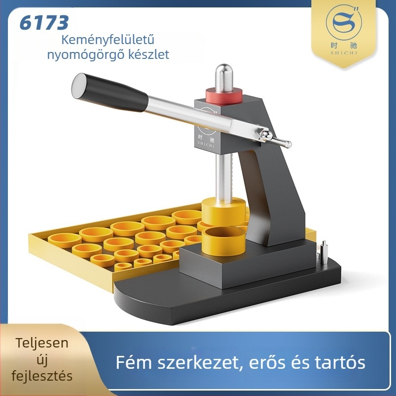 Óra hátlapzáró készülék, teljes fém, nehéz kivitel, modell 6173, óraszerviz eszköz Haoda