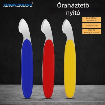 Órásjavító eszköz – hátlapi kupaknyitó és hajlító kés; származás: Kína; Márka: Xing wei qiang; Jogosult magánmárka: Igen