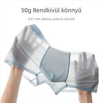 Férfi Ice Silk boxer brief, középtalpas, nylon 61–70D kötött anyag, kötött, regenerált cellulóz rost bélés