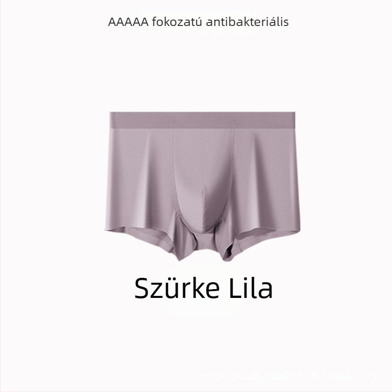 Férfi seamless boxeralsó, antibakteriális, középmagas derekú, gyorsan száradó és lélegző, minden évszakban megfelelő.