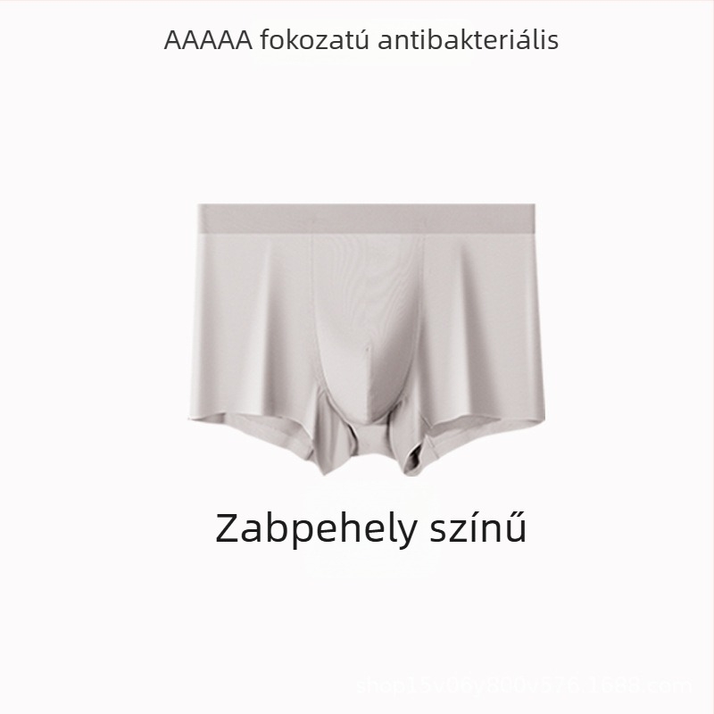 Férfi seamless boxeralsó, antibakteriális, középmagas derekú, gyorsan száradó és lélegző, minden évszakban megfelelő.
