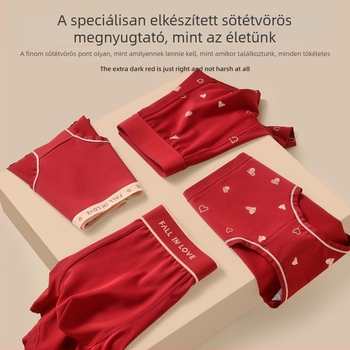Piros pamut alsónemű párnak, tiszta pamut, Kígyó év dizájn