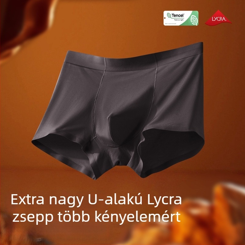 Férfi boxer Modal anyagból, antibakteriális, középmagas derék, egyszínű mintázat, fő anyag 80-90% modal; ágyék belső rész viscose 90-95%