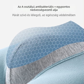 Férfi pamut alsónemű U‑alakú tömésű zsebbel, lélegző és antibakteriális; 95–100% pamut; ágyék rész 50–70% viszkóz; középmagas derék
