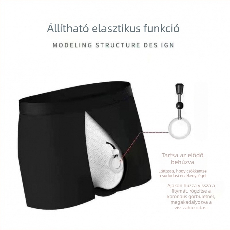 Férfi pamutból készült, légáteresztő alsónemű középmagas derekú, mintázat 3435841, csípő alatti rész pamutbélésű