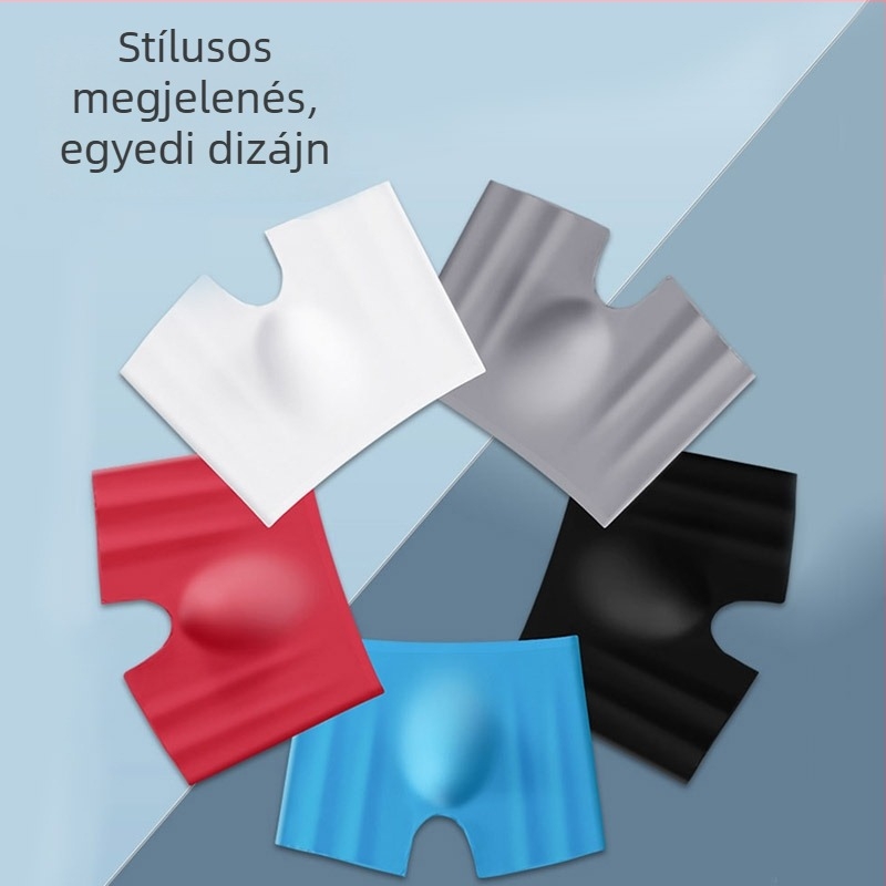 Férfi Ice Silk boxer, nyom nélküli kivitel, gyorsan száradó, középmagas derekú, 95% nylon és 100% pamut az ágyéknál