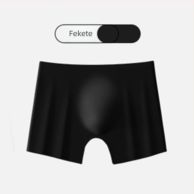 Férfi Ice Silk boxer, nyom nélküli kivitel, gyorsan száradó, középmagas derekú, 95% nylon és 100% pamut az ágyéknál