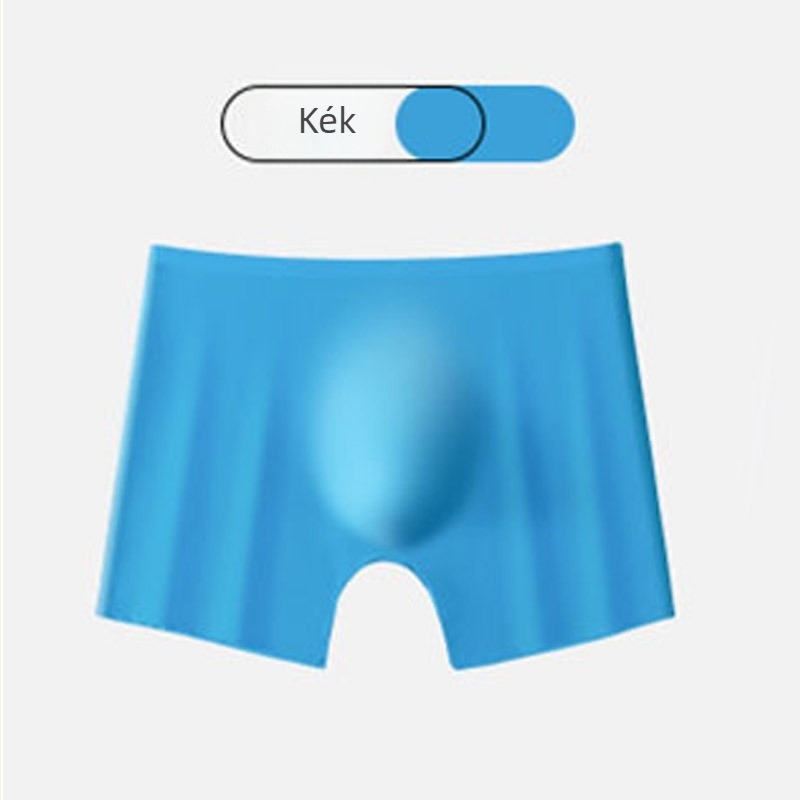 Férfi Ice Silk boxer, nyom nélküli kivitel, gyorsan száradó, középmagas derekú, 95% nylon és 100% pamut az ágyéknál