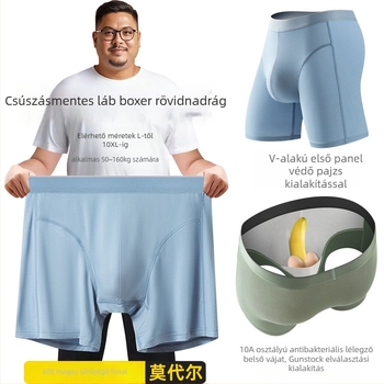 Férfi 60S Modal boxer brief, antibakteriális, lélegző, rugalmas, V-alakú ágyékrész