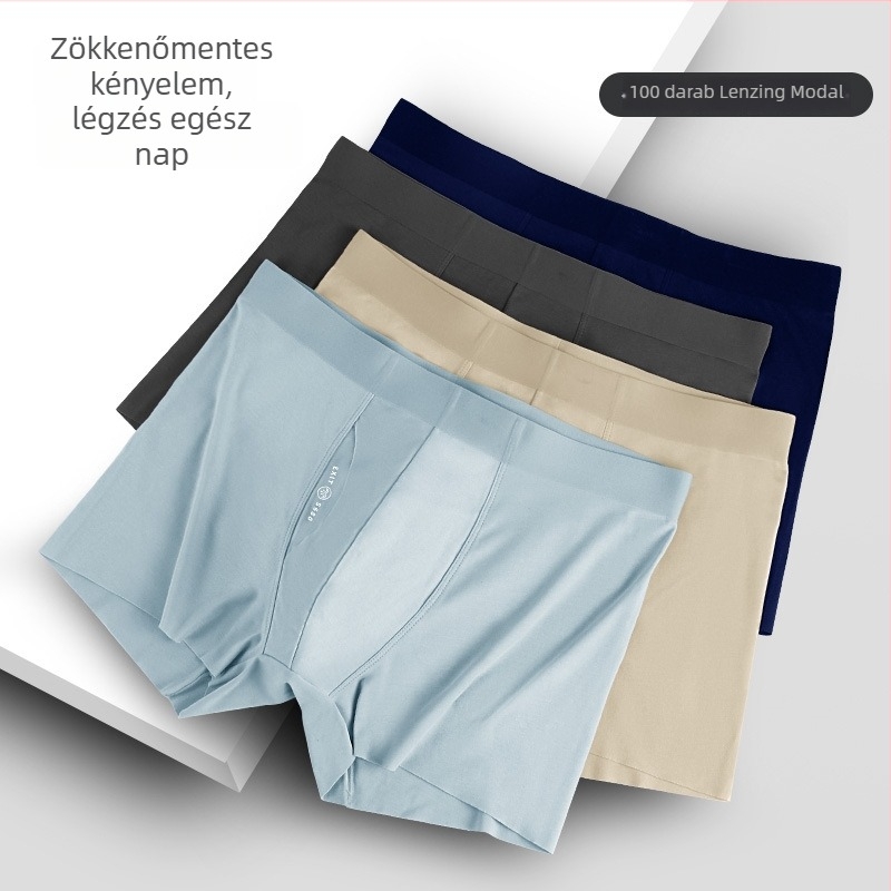 Berylon férfi boxer – varrat nélküli, lélegző modal anyag, középmagas derék