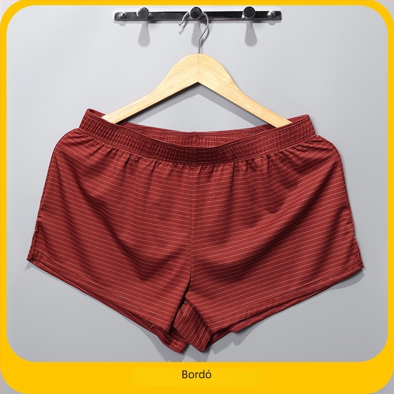 Mauber Férfi nylon boxeralsó, magas derék, gyorsan száradó és lélegző, kötött anyag, egyszínű, pamut bélés