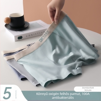 Férfi antibakteriális tiszta pamut alsónemű, lélegző (40s anyag, kötött szövet, pamut bélés)