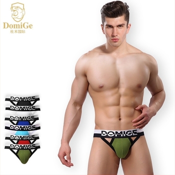 Férfi tangabugyi, lélegző elasztikus pamutból, középmagas derekú, ágyék bélés 95% pamut