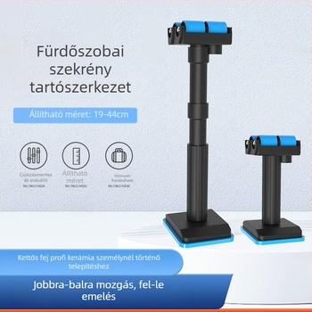 Univerzális szekrény-telepítési tartó állítható emeléssel és excentrikus görgővel, nylon műanyagból
