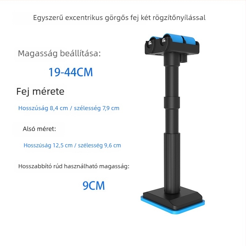 Univerzális szekrény-telepítési tartó állítható emeléssel és excentrikus görgővel, nylon műanyagból