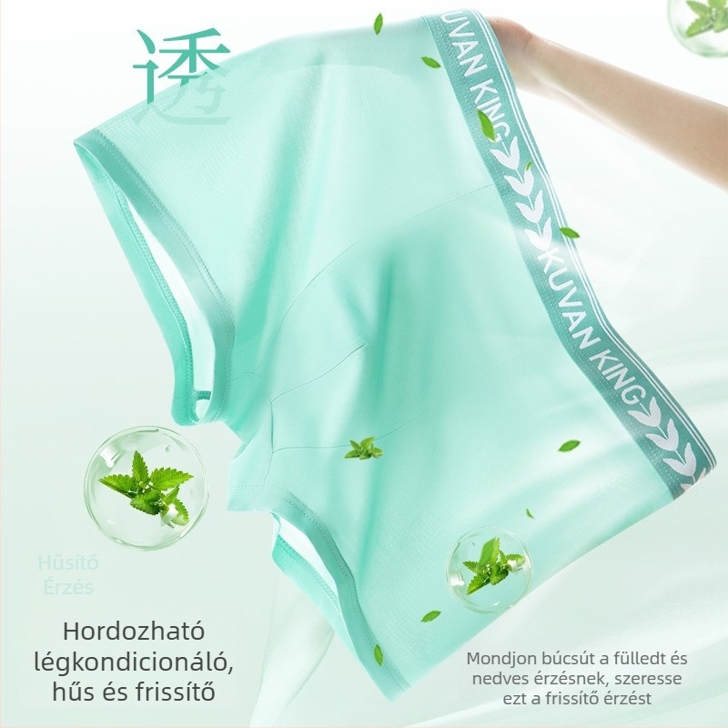 Férfi Ice Silk alsó, antibakteriális, gyorsan száradó, lélegző, poliészter