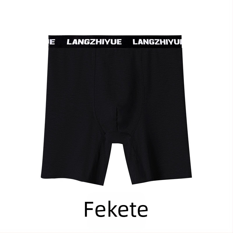 Férfi pamut hosszú lábú boxeralsó, magas derekú, 90–95% pamut, lélegző