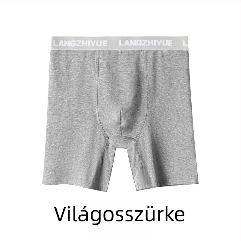Férfi pamut hosszú lábú boxeralsó, magas derekú, 90–95% pamut, lélegző