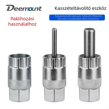 Deemount Szénacél kerékpár kazetta hüvely, 12 fogú, mountain bike szerelés és demontázs eszköz (tengellyel vagy tengely nélkül)