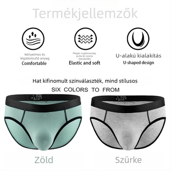 Férfi alacsony derekú alsónemű modál anyagból, 95–100% modal, kötött szövet, lélegző, testformázó