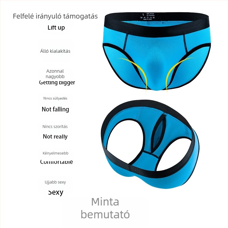 Férfi alacsony derekú alsónemű modál anyagból, 95–100% modal, kötött szövet, lélegző, testformázó
