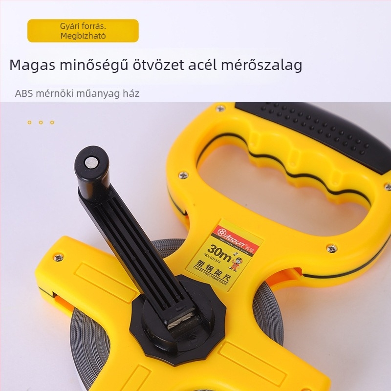 Hordozható mérőszalag acél szalaggal és műanyag kerettel, mérnöki felhasználásra — Aodvn oden