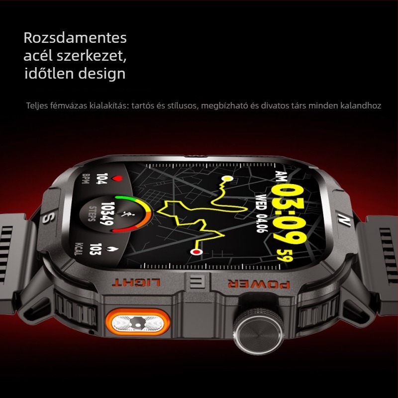 Okosóra GPS/Beidou helymeghatározással, Bluetooth hívásokkal, vízálló mindennapi használatra, pulzusmérés és vér oxigén detektálás