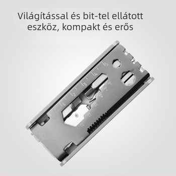 Többfunkciós kerékpár-szerszám (Anyag: rozsdamentes acél 420 + alumínium; Készlet: 1; Súly: 0,191 kg; Alkalmazás: kerékpár eszközök)