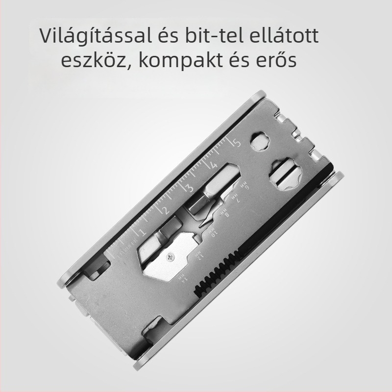 Többfunkciós kerékpár-szerszám (Anyag: rozsdamentes acél 420 + alumínium; Készlet: 1; Súly: 0,191 kg; Alkalmazás: kerékpár eszközök)