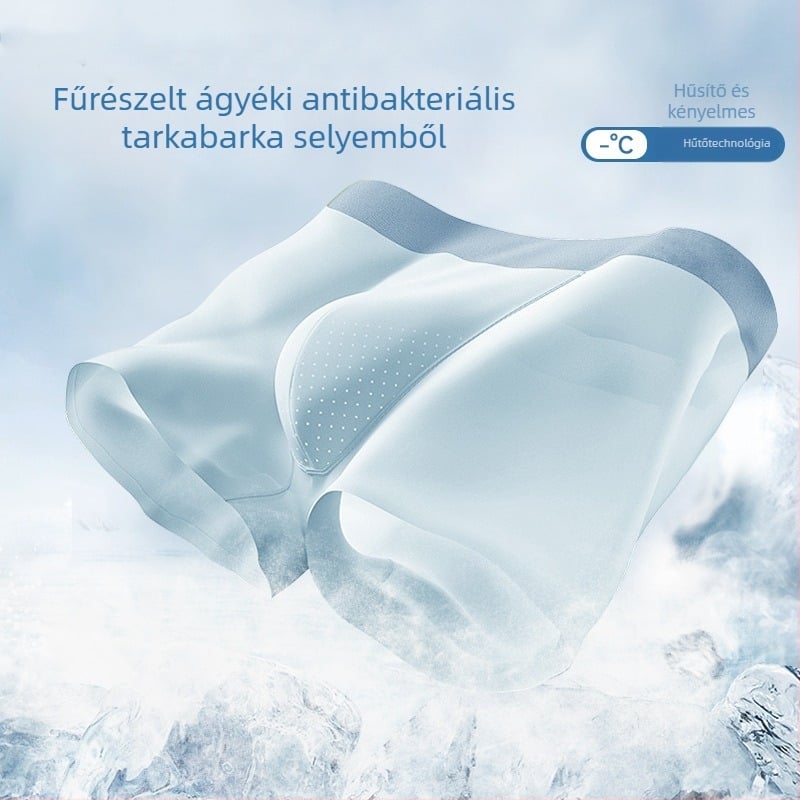 Ao Banlu Férfi nylon boxeralsó, lélegző, középmagas derekú, perforált tasakkal és viszkóz bélés a szeméremtájon