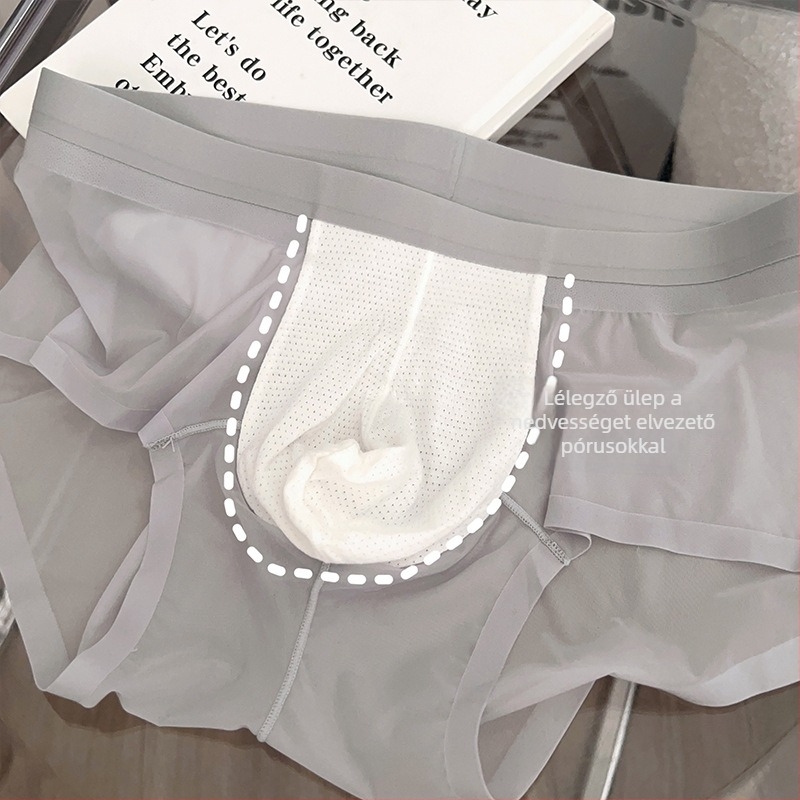 Peach Dona ultra vékony, légáteresztő férfi alsónemű alacsony derekú, külön tasakkal Ice Silk
