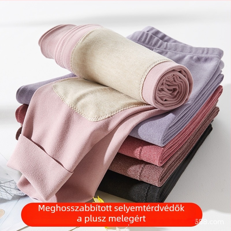 Női termikus leggings őszre és télre, vékony béléses alapréteg, magas derekú testformázó nadrág