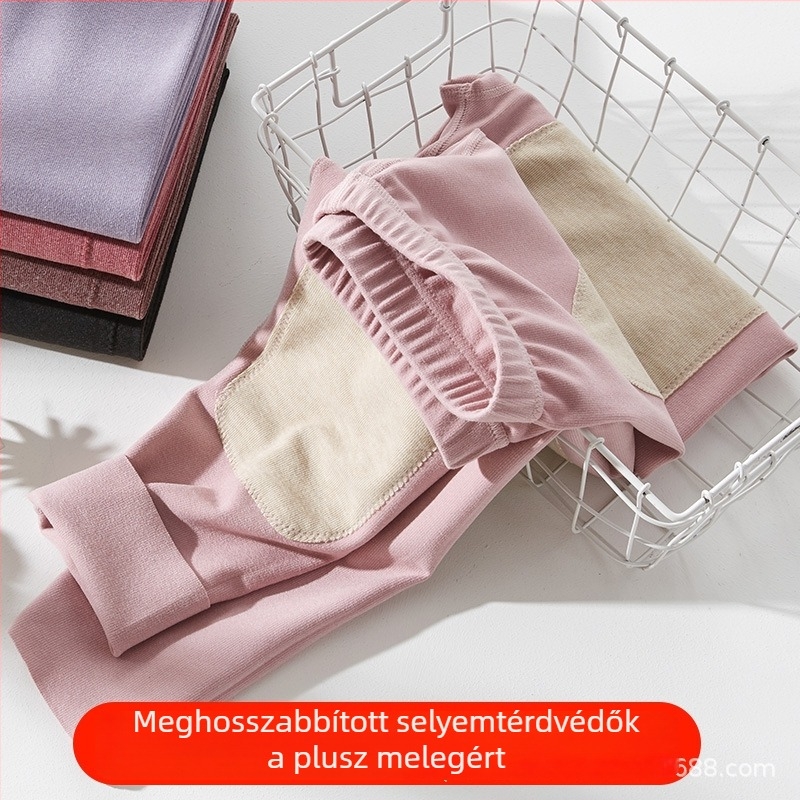 Női termikus leggings őszre és télre, vékony béléses alapréteg, magas derekú testformázó nadrág