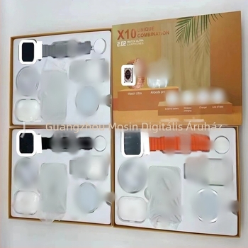 Okosóra X8/X9/X10/X12 vezeték nélküli töltéssel, hosszú akkumulátor-üzemidő, IPS kijelző, egészségügyi nyomon követés, négyszögletes számlap