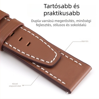 Langyi 22 mm mikroszálas bőrhatású óraszíj Huawei GT6/GT4 Pro és Watch4 – univerzális kompatibilitás