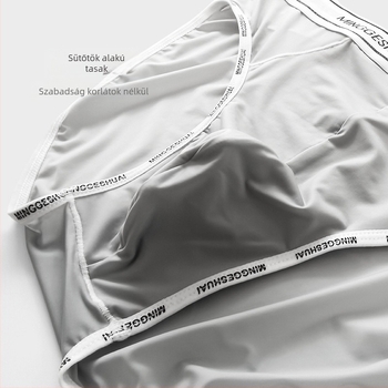 Férfi Ice Silk briefek, középmagasságú derekú, gyorsan száradó, lélegző, kötött