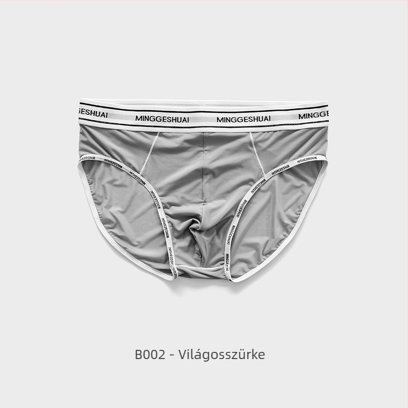 Férfi Ice Silk briefek, középmagasságú derekú, gyorsan száradó, lélegző, kötött