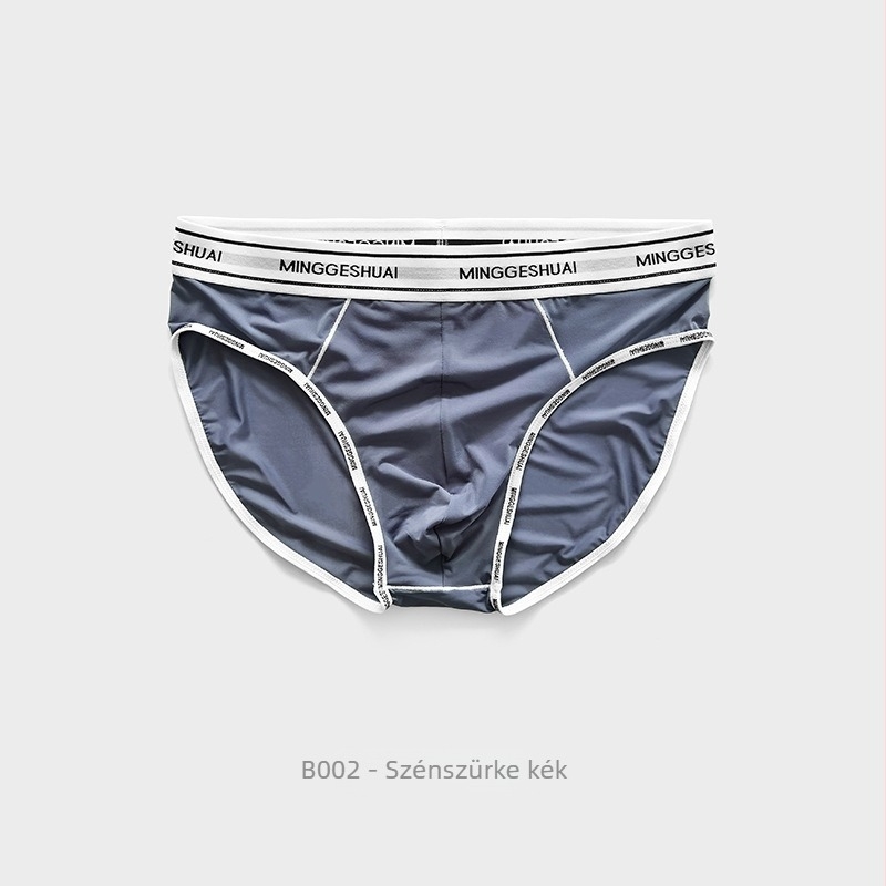 Férfi Ice Silk briefek, középmagasságú derekú, gyorsan száradó, lélegző, kötött