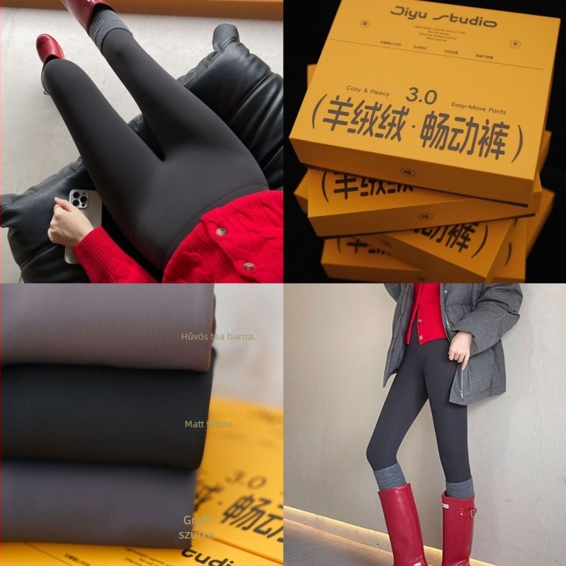 Ji yu nejlon szoros nadrág pencil stílusban, 9/10 hossz, magas elasztikusság