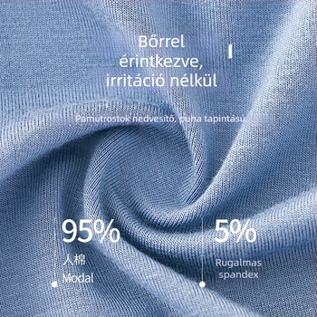 Férfiaknak szóló viszkóz alsónemű U-alakú herezacskóval, kötött kivitel, alacsony derekú, 95–100% viszkóz