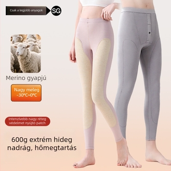 600 g ultranagy vastagságú téli termikus nadrág, fleece-bélés, antibakteriális alapréteg, uniszex
