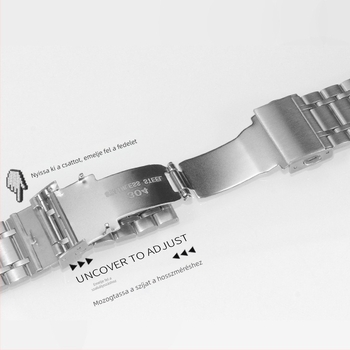 Huawei Watch2/3/GT2 Prohoz készült 304 rozsdamentes acélból készült okosóraszíj gyors állítással és dupla lenyomású csattal, üzleti stílus
