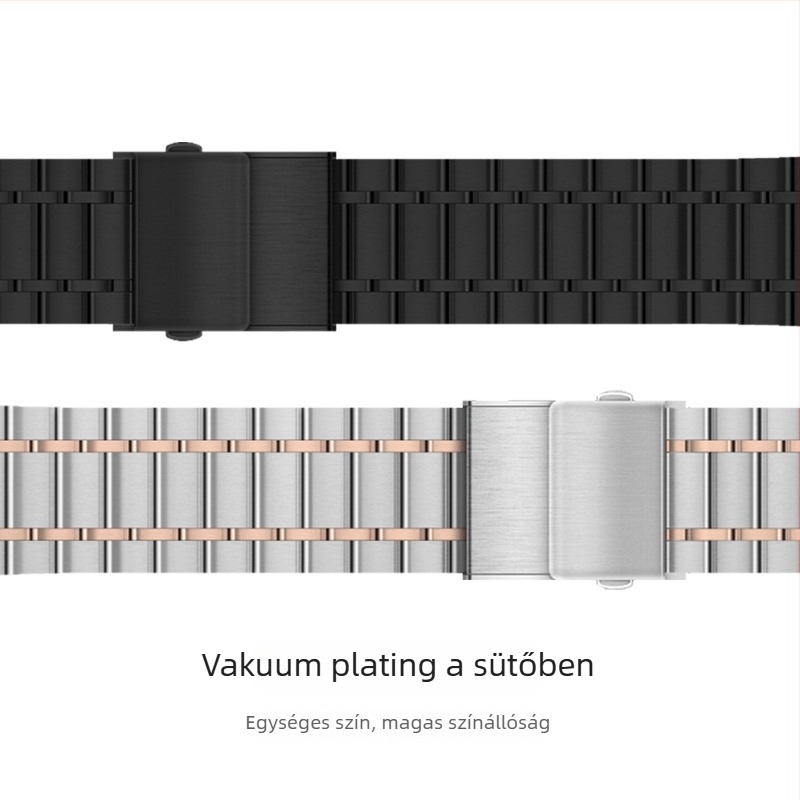 Huawei Watch2/3/GT2 Prohoz készült 304 rozsdamentes acélból készült okosóraszíj gyors állítással és dupla lenyomású csattal, üzleti stílus