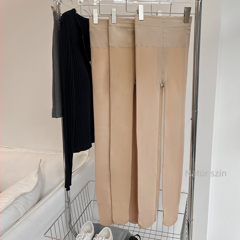 Női harisnya pöttyös mintával – nylon, vastagított, súrlódás elleni, minden szezonra alkalmas