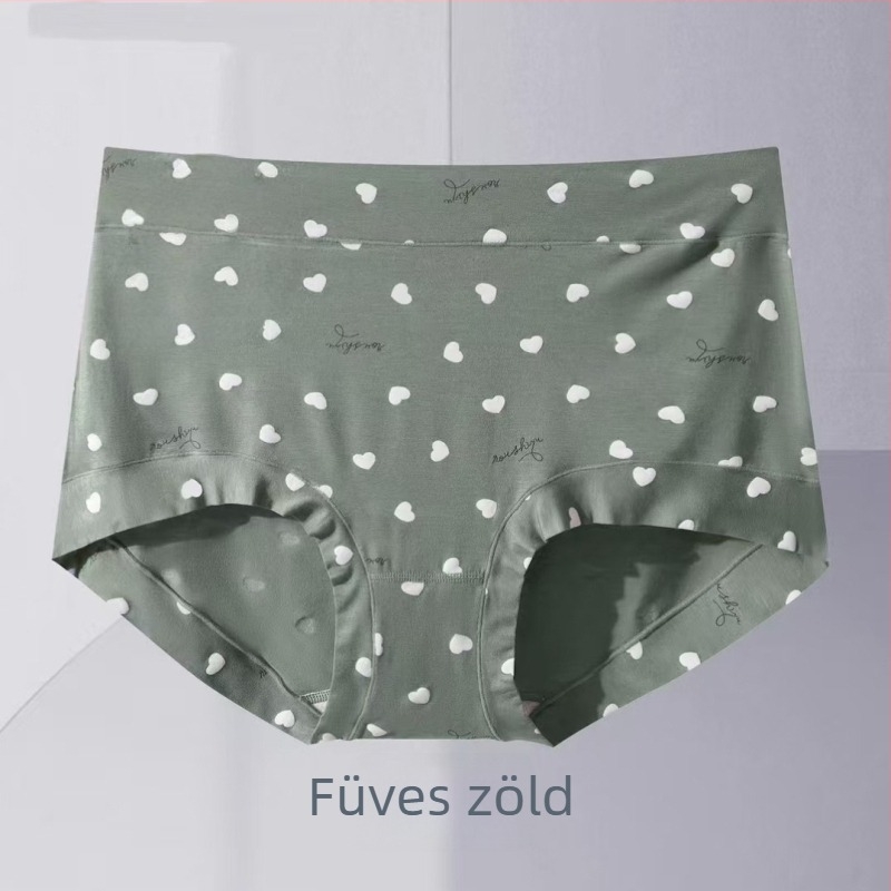 Modal anyagú magas derekú női alsónemű, plusz méret, pöttyös bikini fazon.