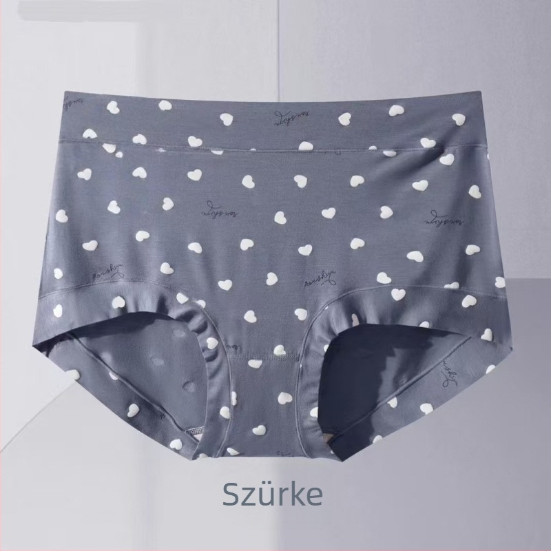 Modal anyagú magas derekú női alsónemű, plusz méret, pöttyös bikini fazon.