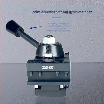 Gyorscserés szerszám tartó 250-001, Zhengyi, ék alakú cserélhető szerszámposzt lathe-hez, fúrás és esztergálás